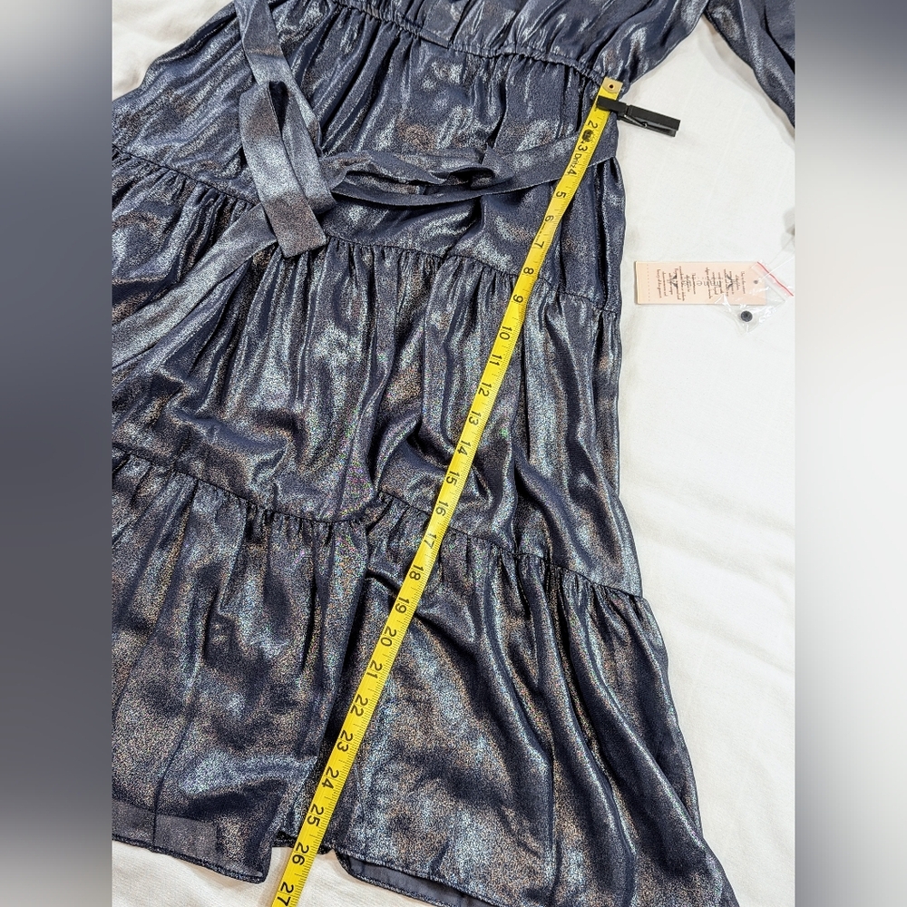 🆕 Nanette Lepore Sheer Metallic Dress (8) - Picture 13 of 16